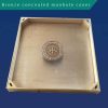 Bronze concealed manhole cover